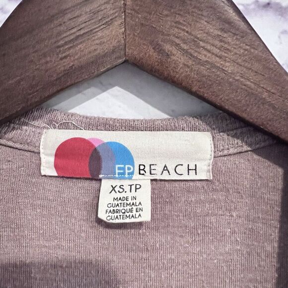 Free People Beach Open Front‎ Long Knit Cardigan Sweater Size XS TP Soft - Picture 6 of 10